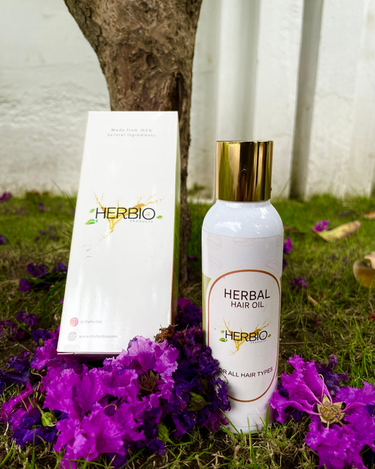 TheHerbio Hair Oil – Anti-Hair Fall, Anti-Dandruff & Shin